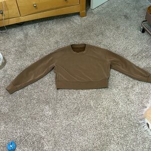 Crewneck sweatshirt, Lululemon tan